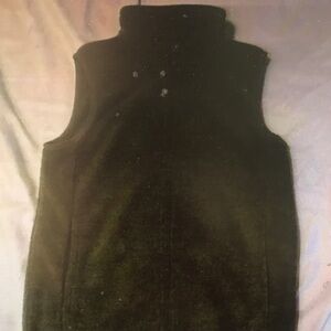 Sleeveless Black Turtleneck Vest
